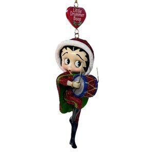 Vintage Danbury Mint Betty Boop Little Drummer Boop Holiday Christmas Ornament
